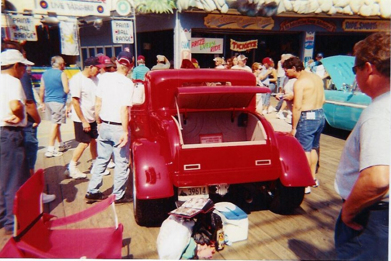 back of red hot rod
