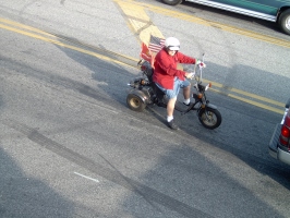 guy on tricycle