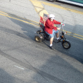 guy on tricycle