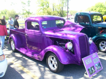 purple ford truck