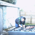 tim burns working on my car.JPG